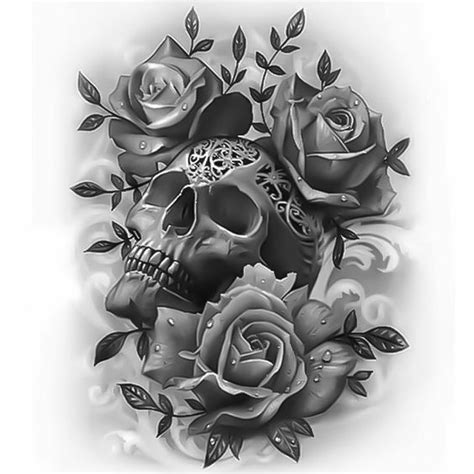 tattoos de calaveras|tatuajes de calaveras y rosas.